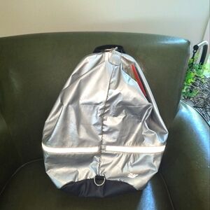 New Balance Silver and Black Backpack Running Activity Performance Neon